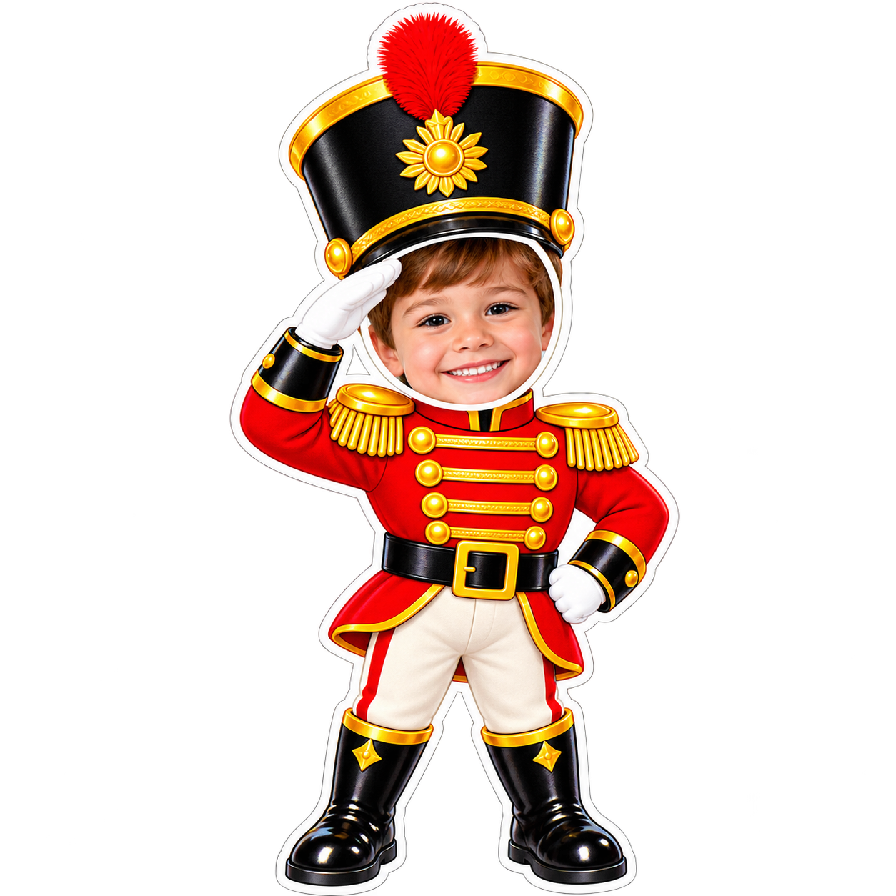 Modelo de personagem natalino: Soldadinho